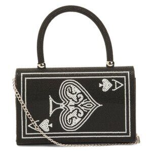 ALESSIA BIANCHI Beaded Ace Of Spades Satchel